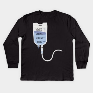 nursing student tears Kids Long Sleeve T-Shirt